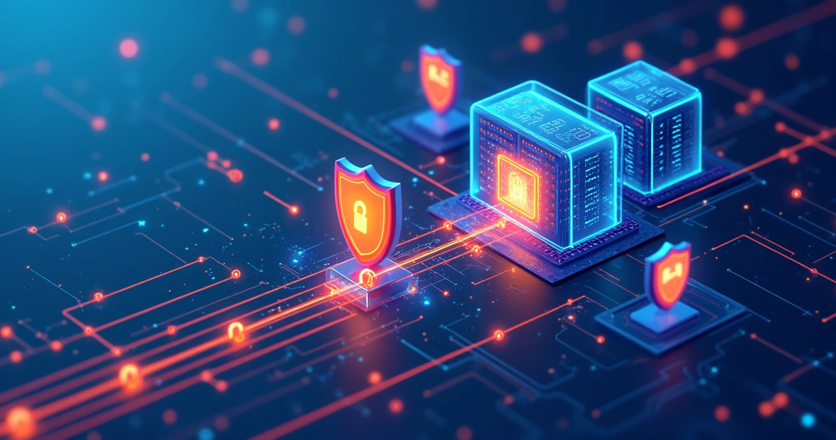 Representação visual de firewall defendendo a rede DNS 