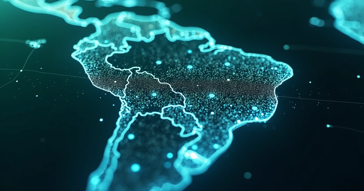 Mapa ilustrado da estrutura de DNS com servidores conectados 