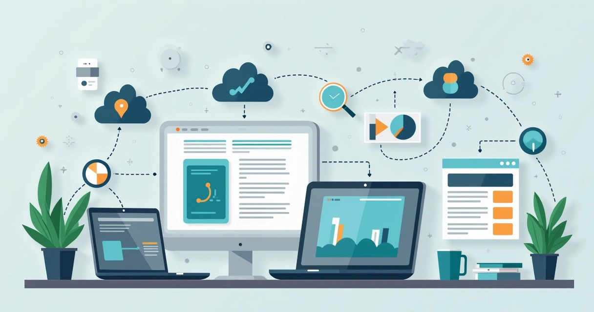 Automated contract review workflow illustration 