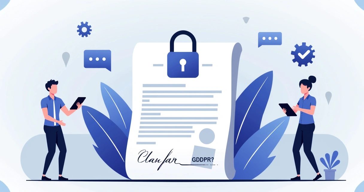 Digital document with security padlock and signature verification 