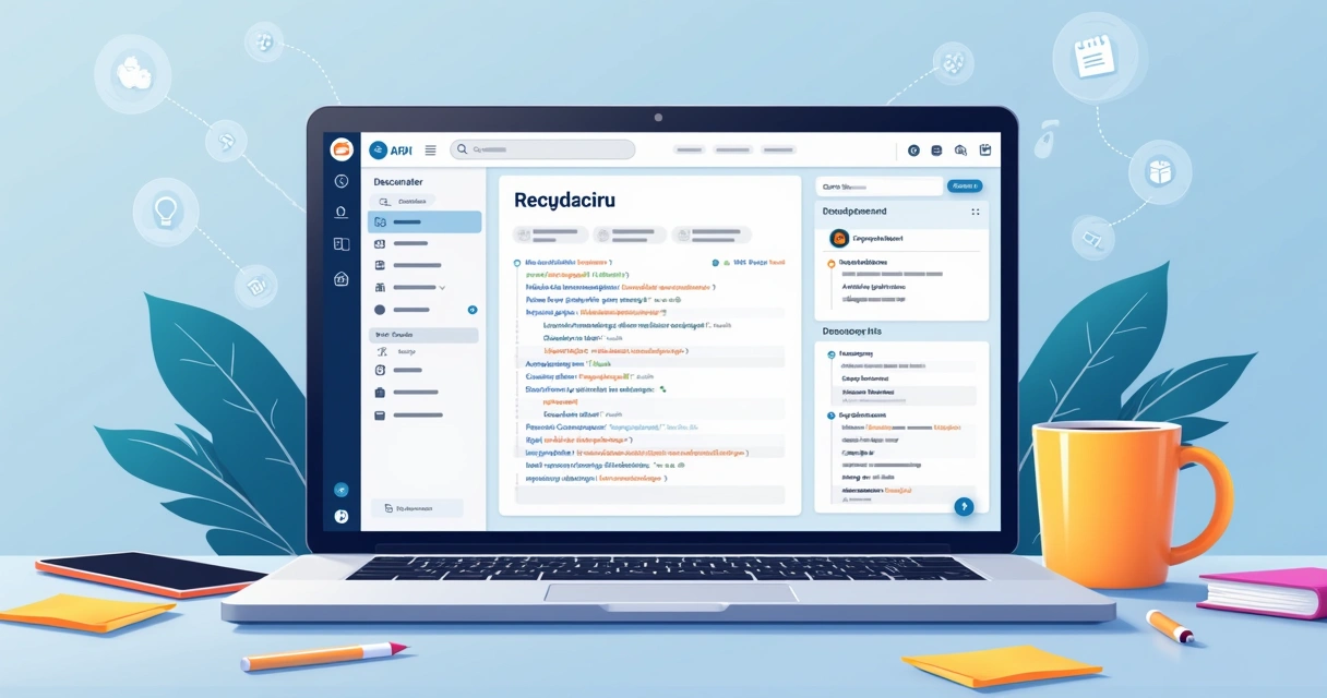 Trecho de documentação de API fiscal com códigos de exemplo em NodeJS e Python, em tela de notebook 