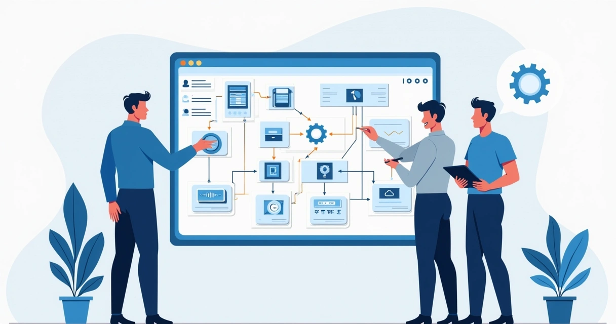 Diagrama explicando sistema de software para cliente e desenvolvedores