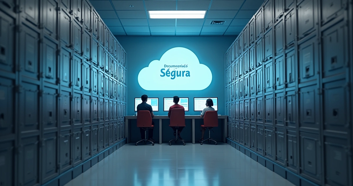 Armazenamento seguro de documentos digitais escolares 