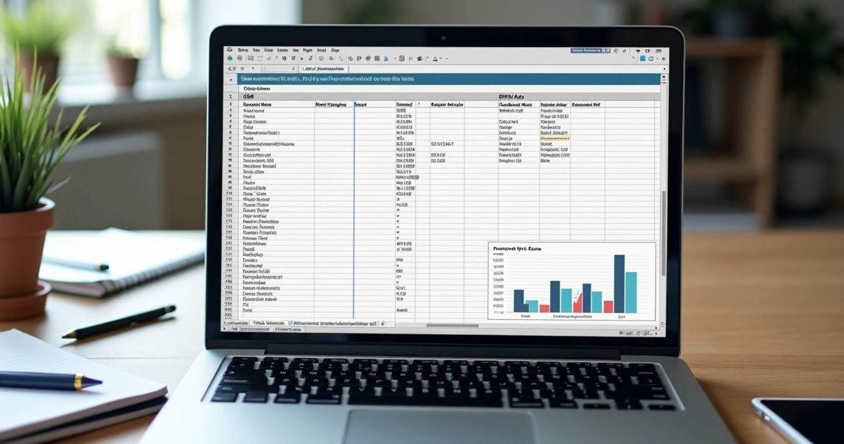 Planilha mostrando documentação dos filtros de setor e análise de performance B2B