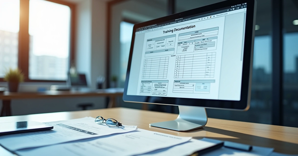 Exemplo de formulário digital de registro de treinamento 