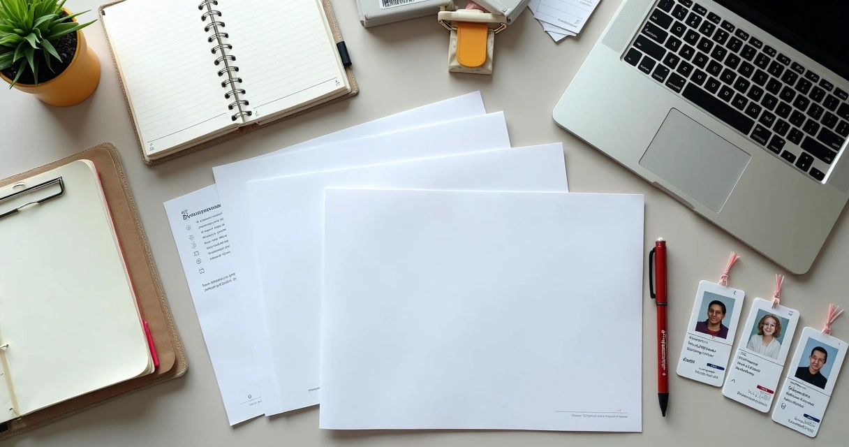 Documentos organizados sobre uma mesa, prontos para abertura de empresa