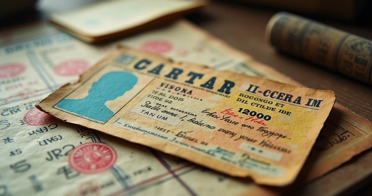 Documentos antigos e carteira de trabalho de trabalhador aposentado 