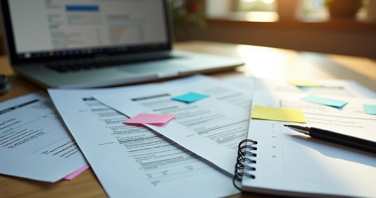 Documentos organizados em pastas e digitalizados, prontos para declaração de ativos financeiros no exterior. 