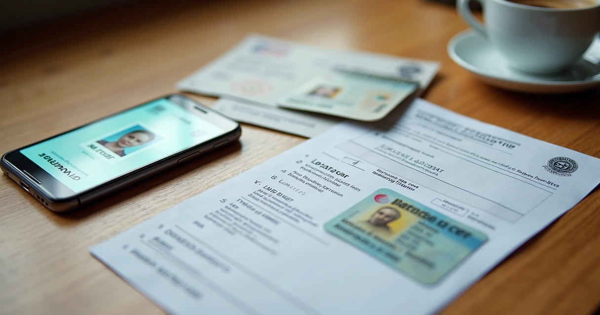 Documentos organizados sobre mesa para solicitar auxílio maternidade 