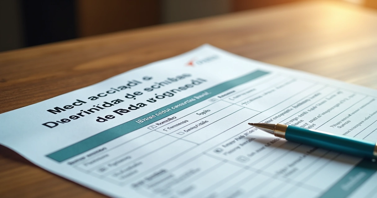 Laudo médico, documentos pessoais e exames na mesa 