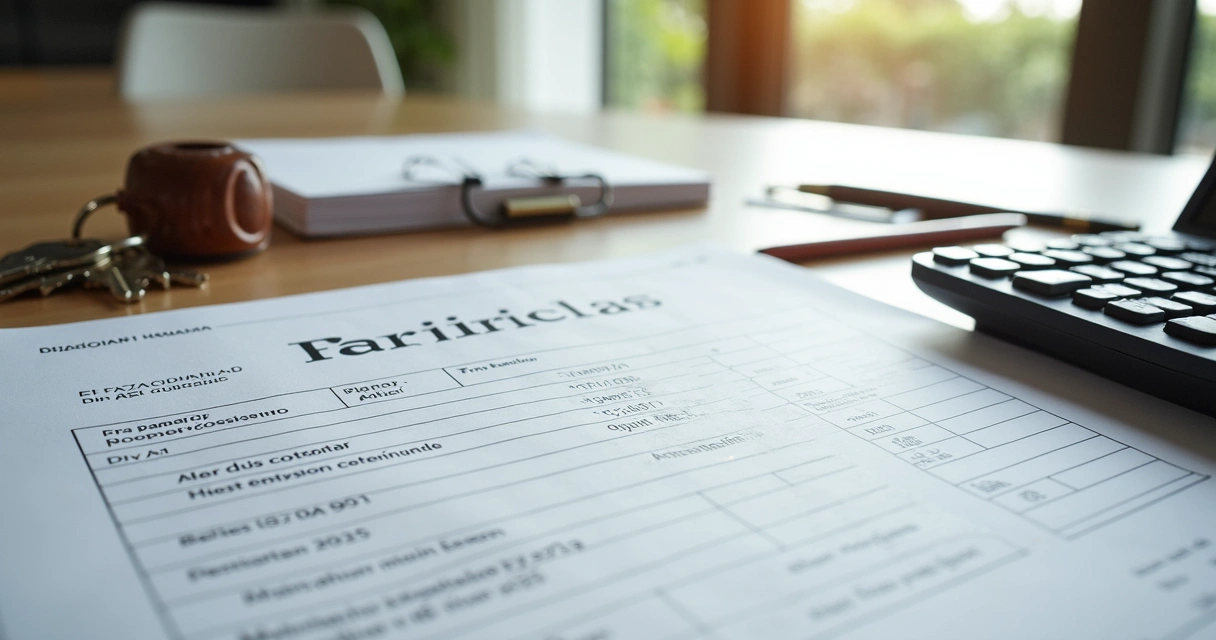 Documentos organizados para regularização de imóvel 