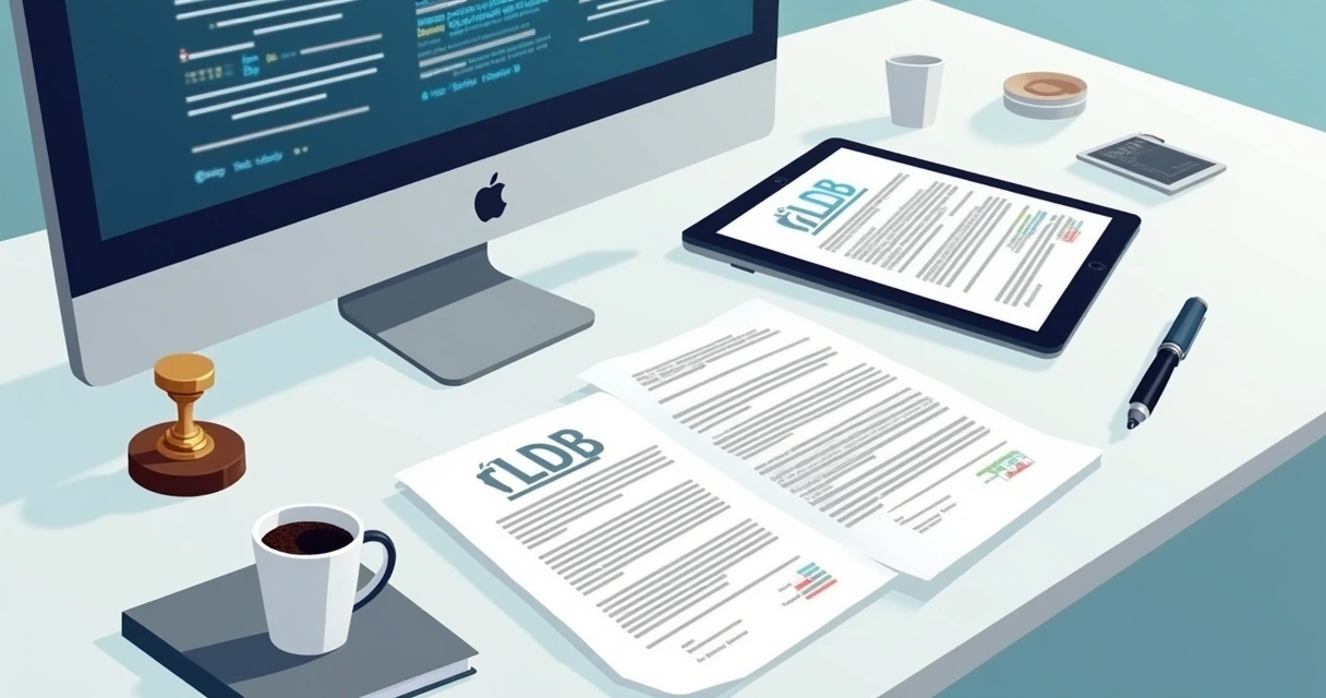 Documentos para emissão do CLCB sendo assinados eletronicamente em mesa de escritório 