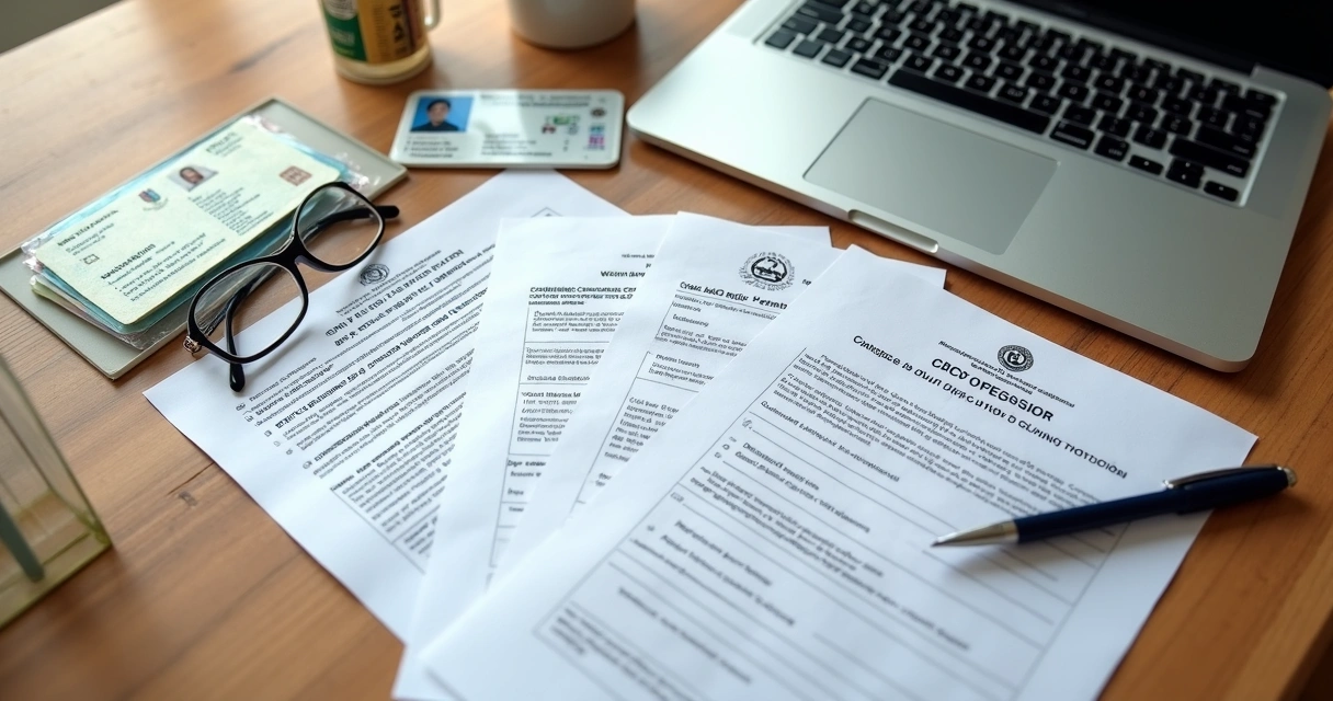 Documentos em mesa para abrir CNPJ clínico