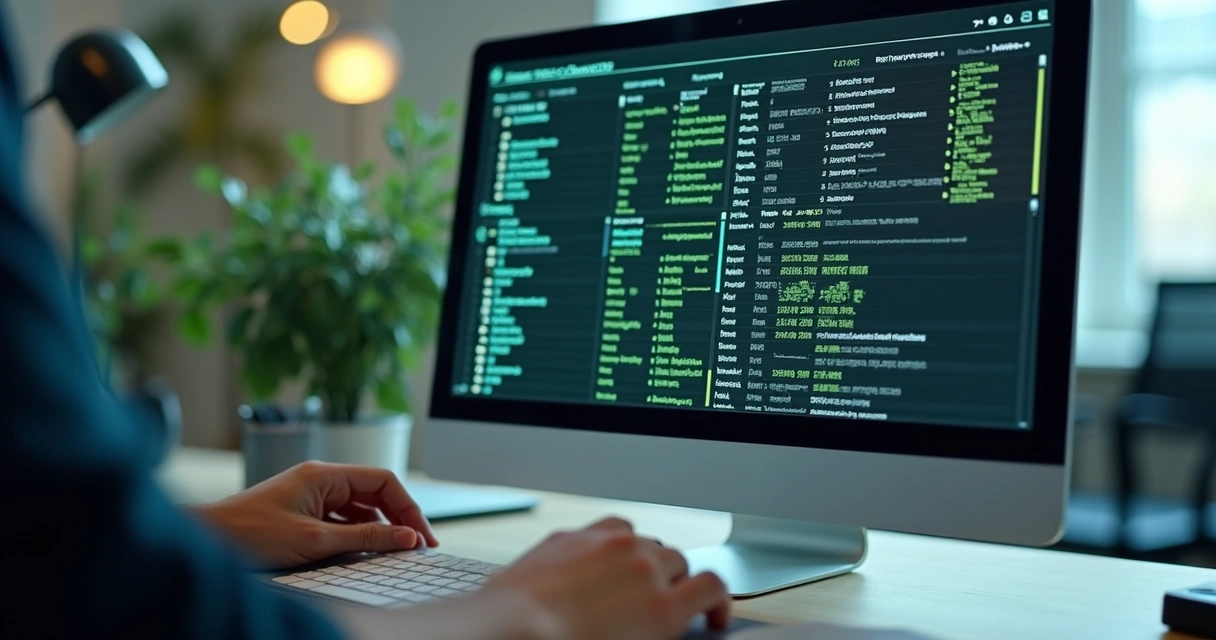 Documentos fiscais digitalizados organizados em tela de servidor online 