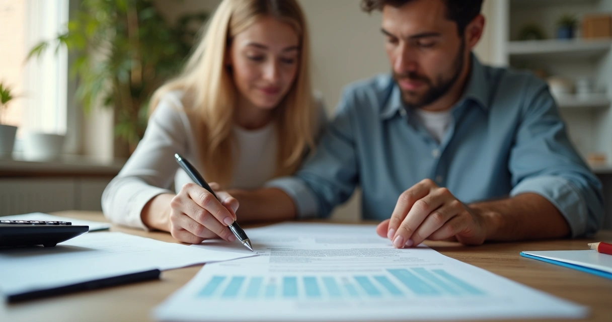 Pais analisando contrato de plano de saúde 