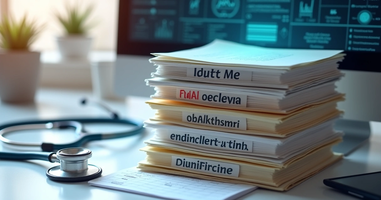 Pastas digitais com documentos fiscais de clínica médica 