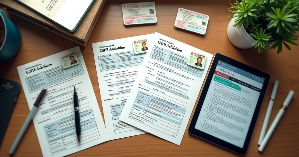 Mesa com vários documentos empresariais