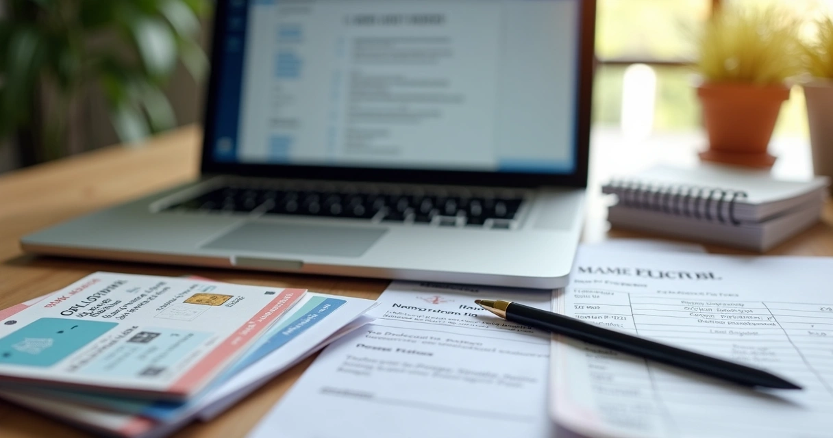 Documentos organizados sobre mesa para análise de financiamento imobiliário 