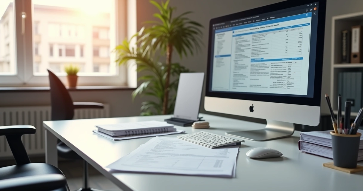 Documento fiscal digital unificado exibido em tela de computador 