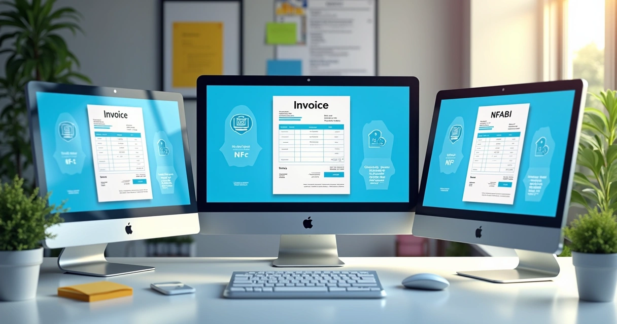 Representação visual dos novos formatos de notas fiscais eletrônicas 