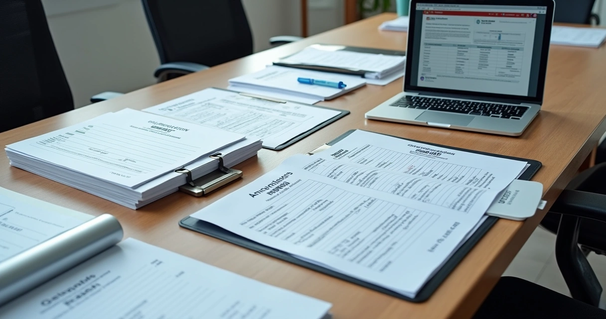 Documentos de treinamento NR organizados para auditoria