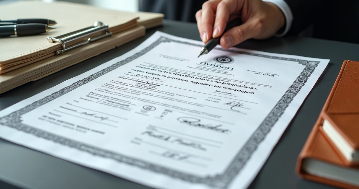 Documentos para habilitação de herdeiros em precatório organizados sobre mesa 