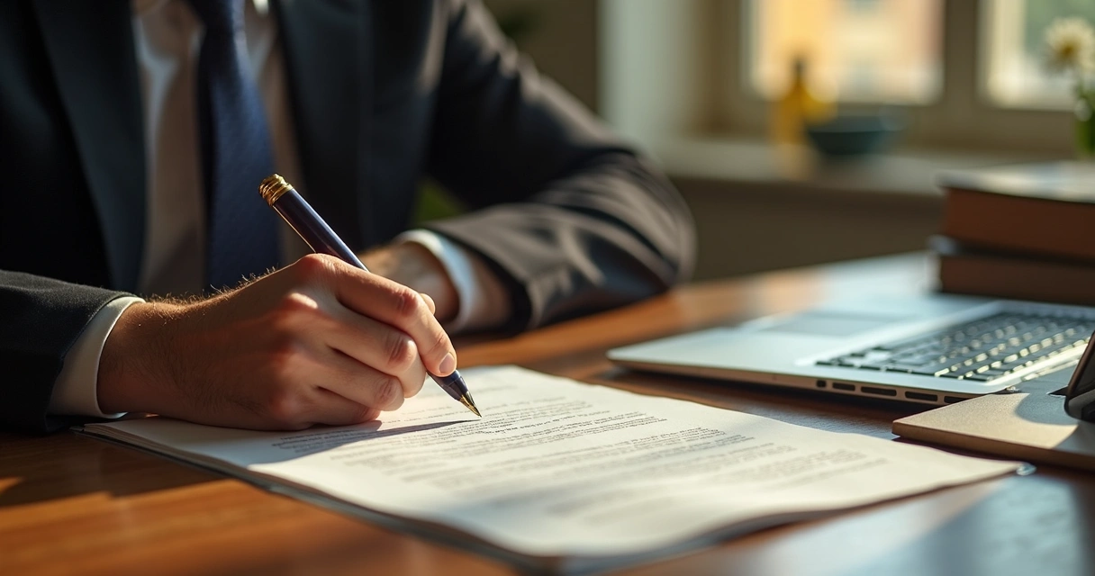 Documentos jurídicos com os nomes Brazil e Brasil sobre mesa de escritório com caneta e computador 