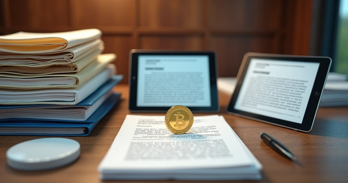 Documentos organizados para participação em pregão eletrônico