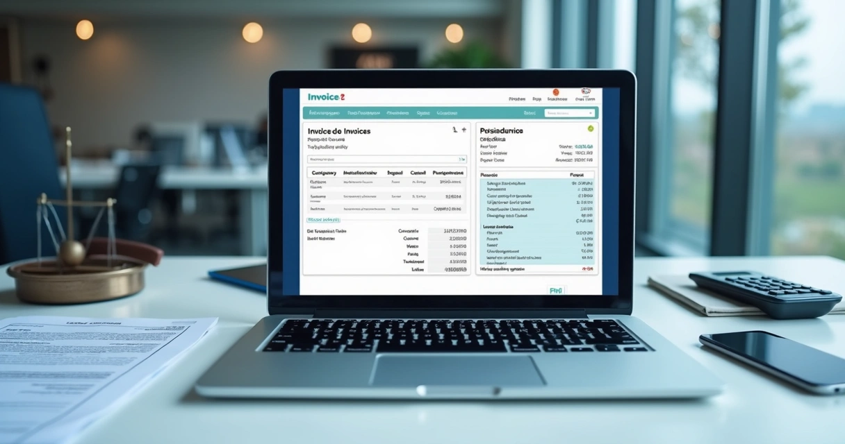 Notebook com nota fiscal eletrônica e certificado digital em ambiente corporativo 