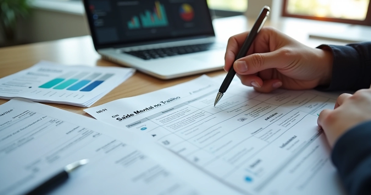 Documentos de saúde mental em empresa 