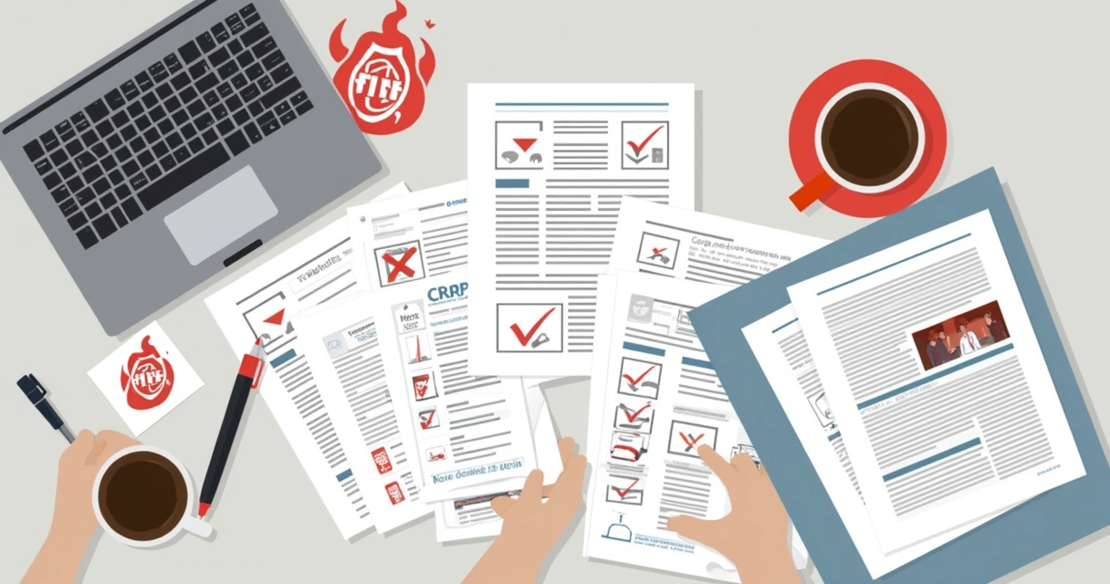 Documentos organizados para requerer Auto de Vistoria do Corpo de Bombeiros 