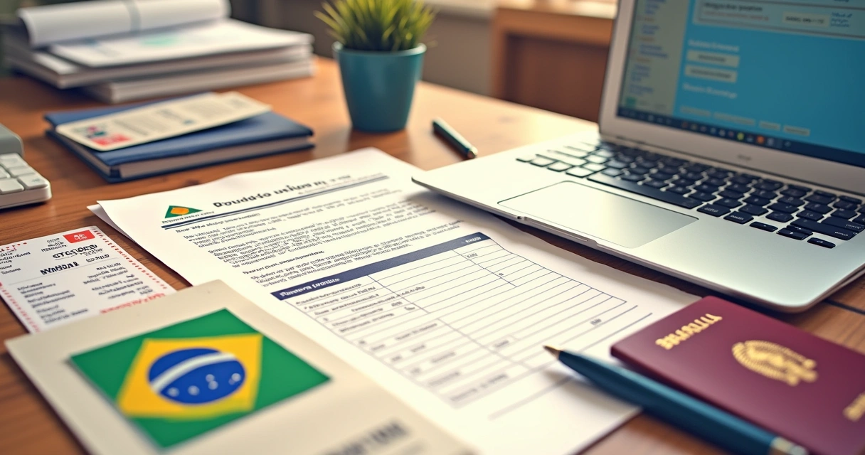 Documentos organizados para pedido de reembolso de voo 