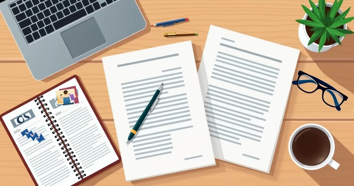 Documentos de seguro de vida preenchidos e organizados em mesa 