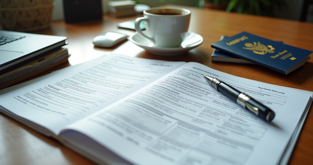 ITIN nos EUA: Como Solicitar e Para Que Serve 1 Documentos organizados para solicitação do ITIN nos EUA.