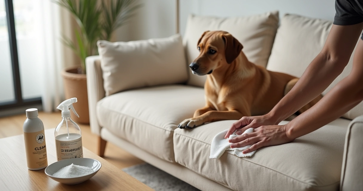 Como eliminar cheiro de xixi de cachorro do sofá com segurança