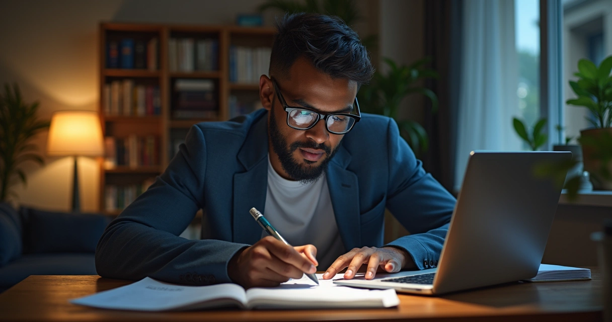 Empreendedor analisando opções de drive em nuvem com gráficos e anotações 