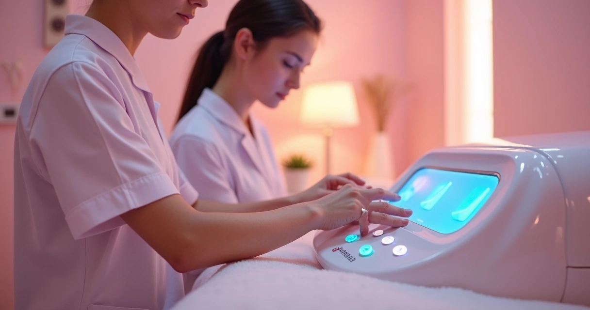 Dosificación de aparatología estética, controlando equipo 