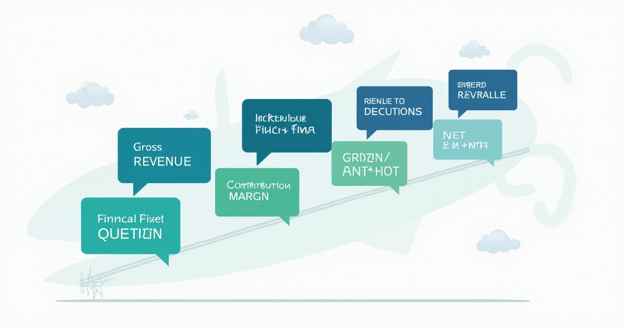 Esquema visual de DRE simplificado com blocos e setas, destacando as 9 linhas essenciais. 