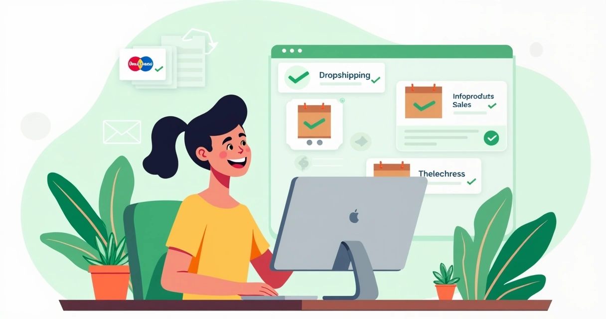 Empreendedor vendo resultado positivo em vendas digitais 