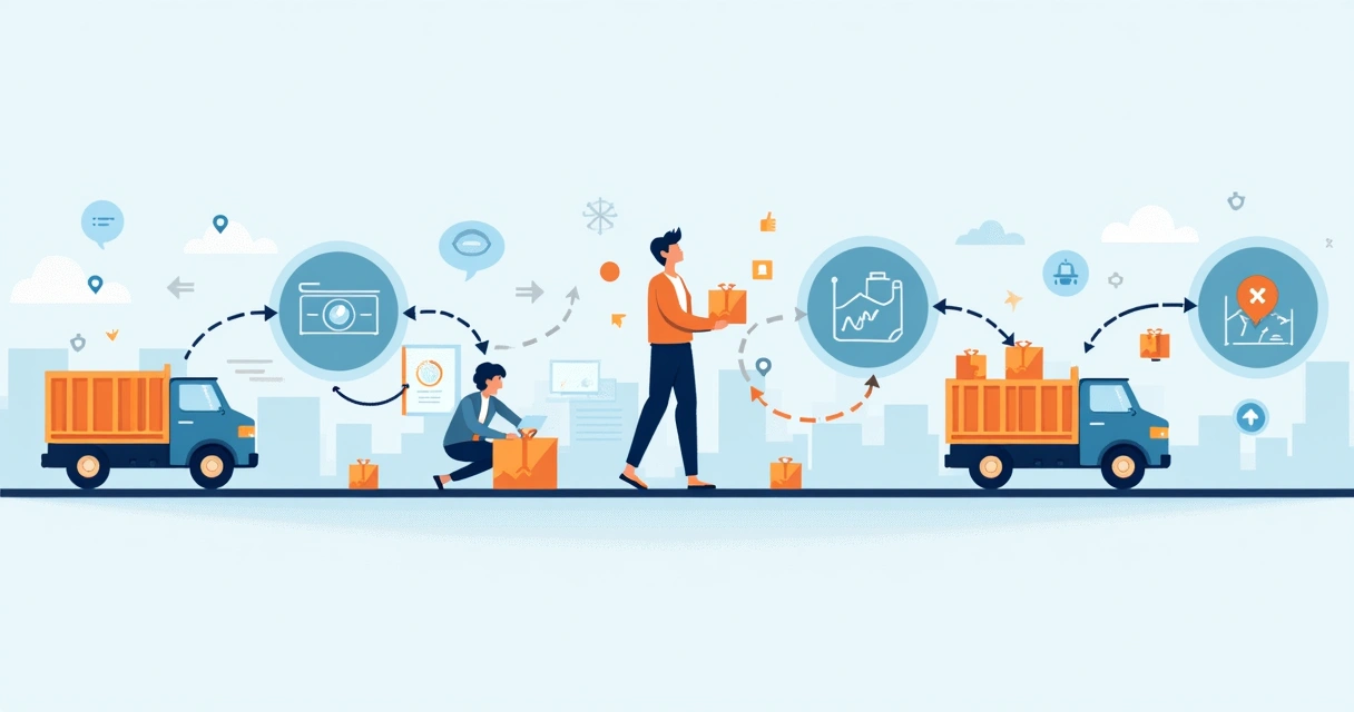 Linha do tempo do dropshipping com pagamentos automáticos 