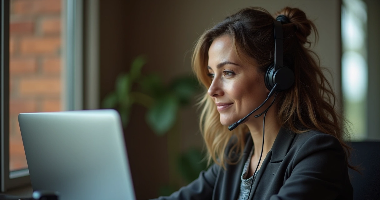 Woman booking appointment online on phone
