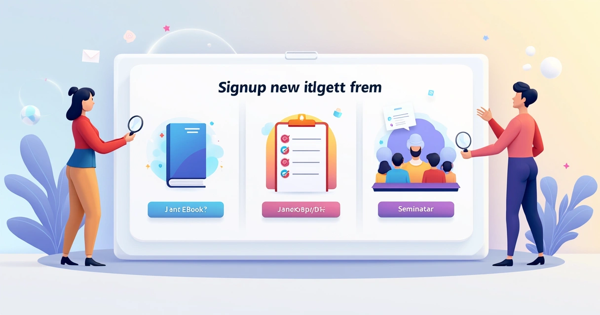 Página de download com opções de eBook, checklist e webinar 