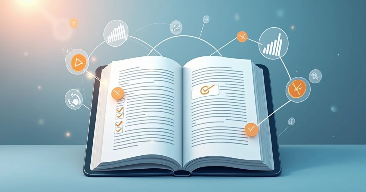 Página de e-book digital com elementos clicáveis