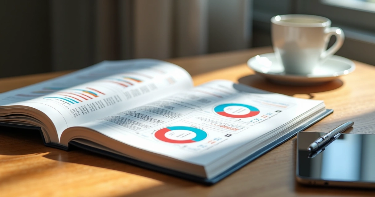 E-book aberto mostrando gráficos e dicas de vendas em LinkedIn 