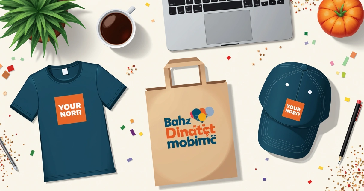 Kit com camiseta personalizada, ecobag e boné juntos