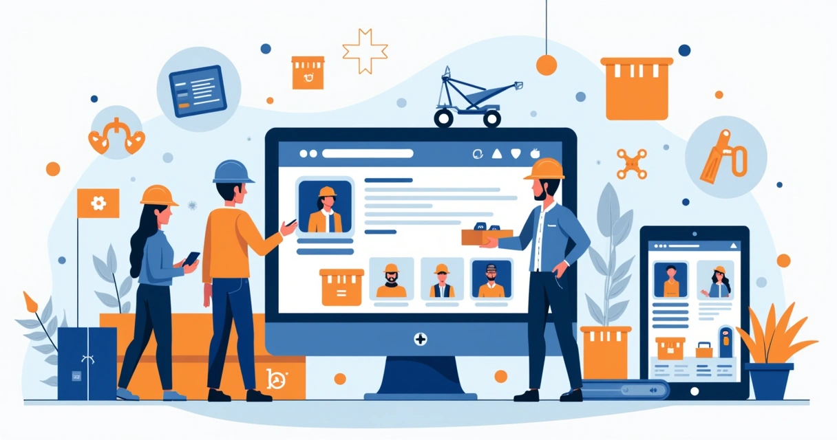 Loja virtual B2B de materiais de construção com pedidos automatizados