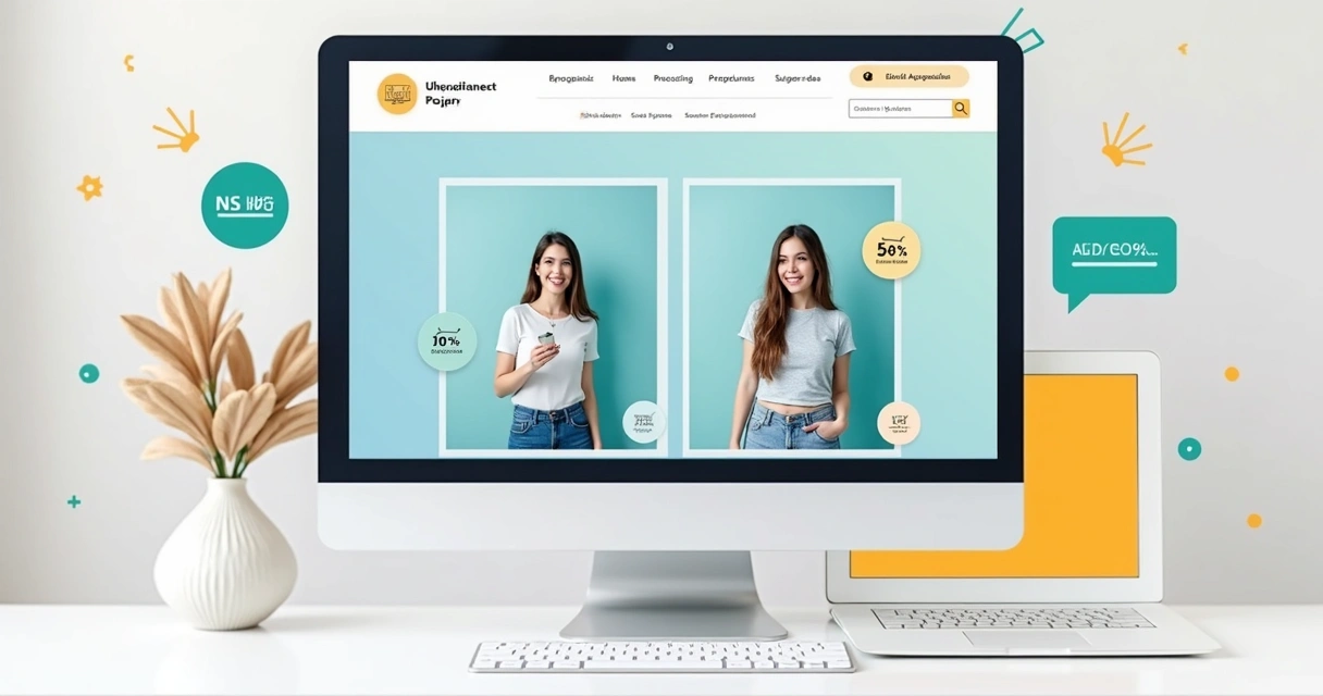 Interface loja virtual eficiente, exibição de produtos, botão de compra, e selo de proteção de dados 