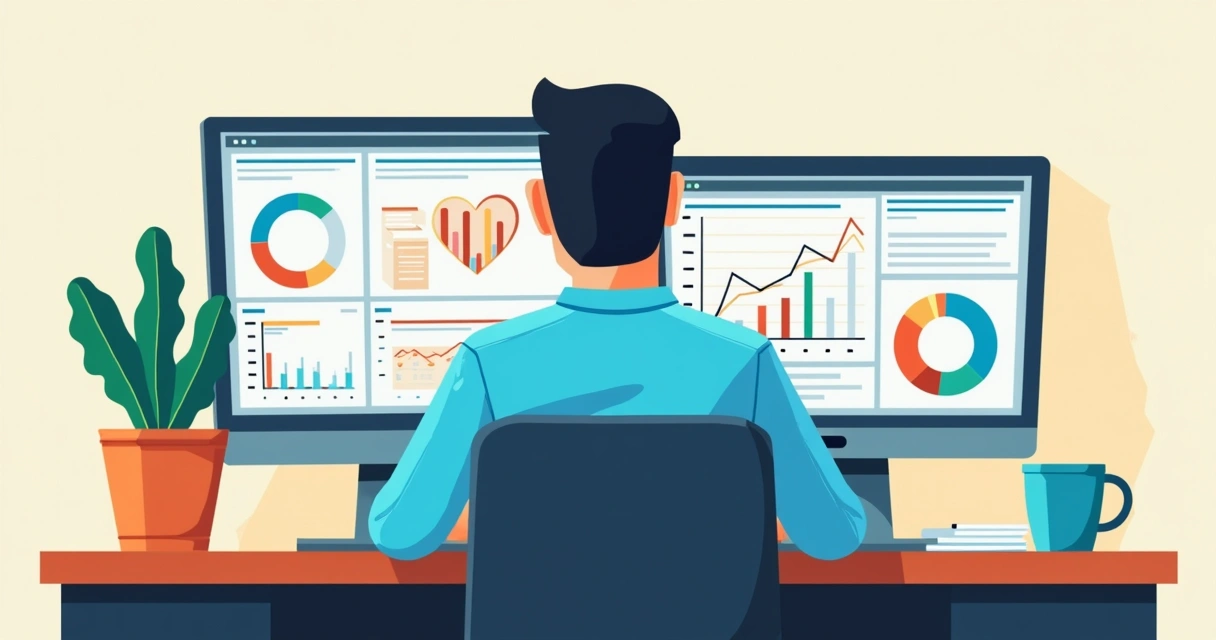 Gestor de ecommerce analisando métricas de recorrência 