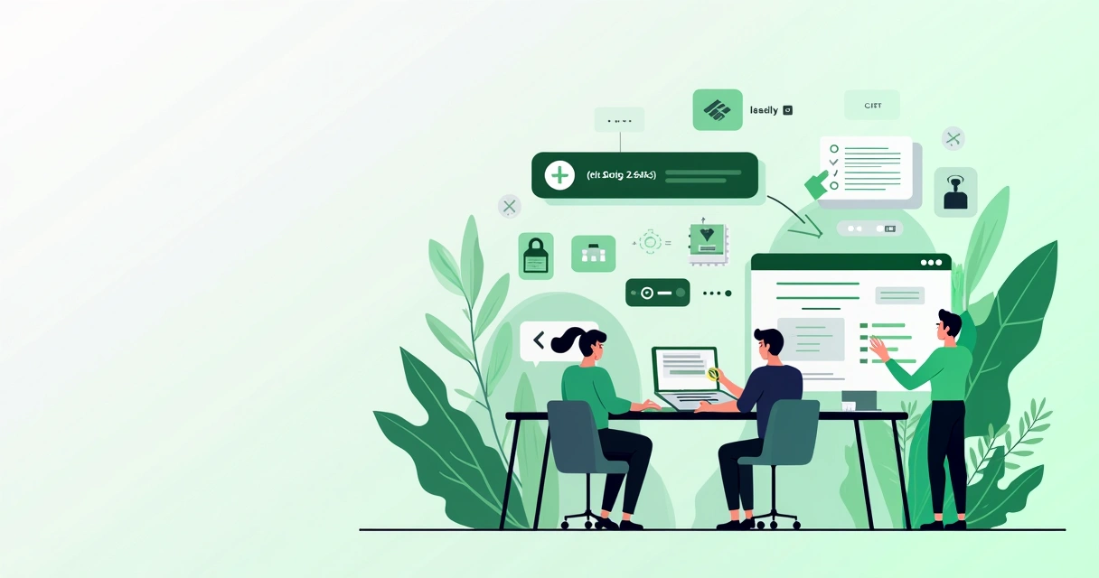 Equipe de desenvolvimento ajustando integração de gateway em plataforma e-commerce 