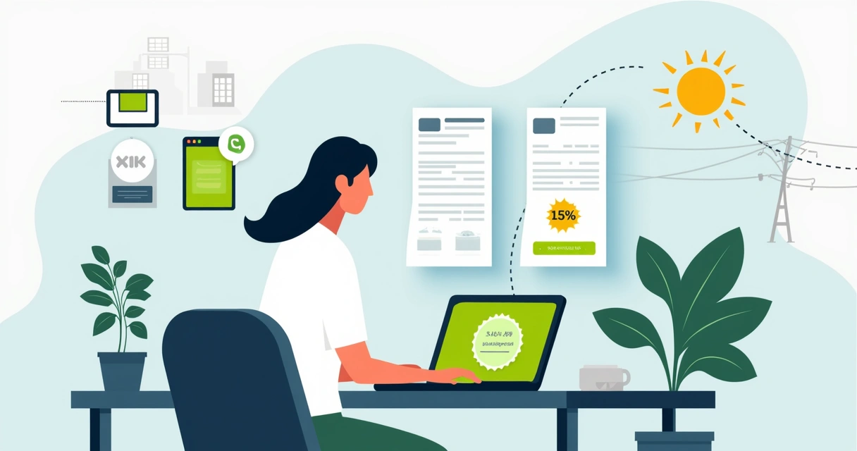 Pessoa usando notebook para emitir segunda via da conta Cemig com destaque para economia de energia 